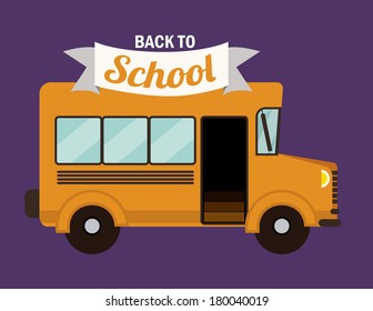 school design over purple  background vector illustration