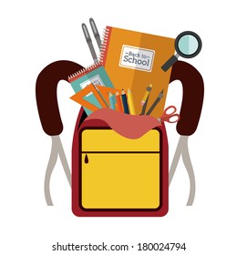 school design over  white background vector illustration