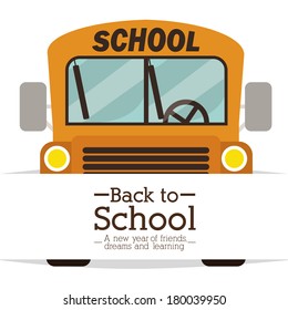 school design over white  background vector illustration