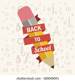 school design over white  background vector illustration