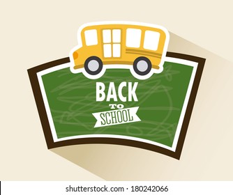 school design over  white background vector illustration
