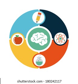 school design over white  background vector illustration