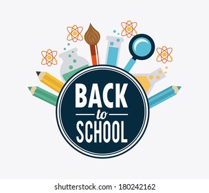 school design over  white background vector illustration