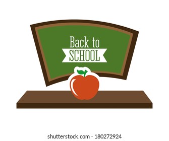 school design over  white  background vector illustration