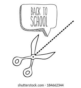 School design over white background, vector illustration
