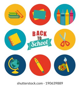 School design over white background, vector illustration