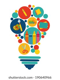 School design over white background, vector illustration