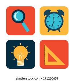 School design over white background, vector illustration