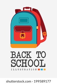 School design over white background, vector illustration