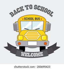 School design over white background, vector illustration