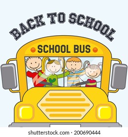 School design over white background, vector illustration