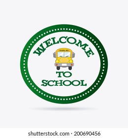 School design over white background, vector illustration