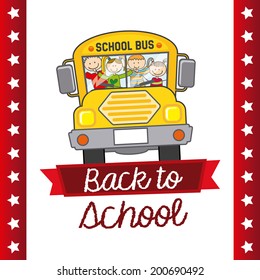 School design over  white  background, vector illustration
