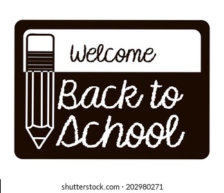 school design over white background vector illustration