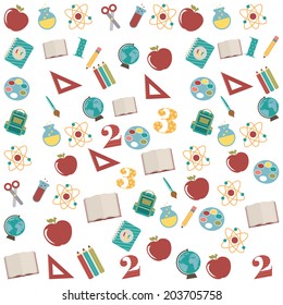 School design over white background, vector illustration