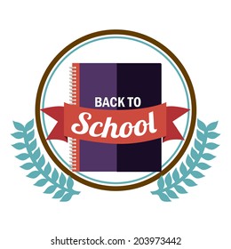 School design over white background, vector illustration