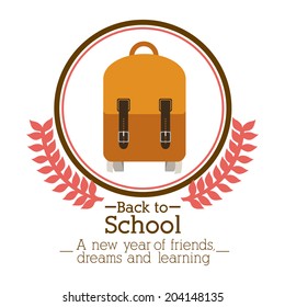 School design over white background, vector illustration