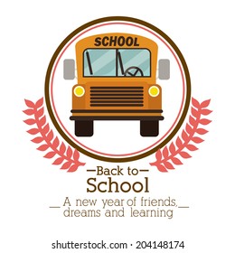 School design over white background, vector illustration