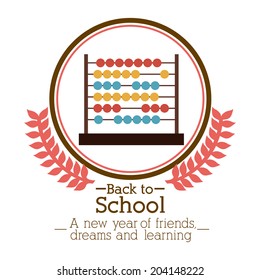 School design over white background, vector illustration