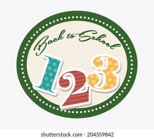 school design over white background vector illustration