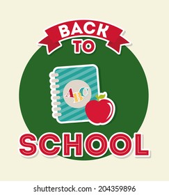 school design over white  background vector illustration