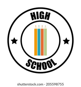 School  design over white background, vector illustration