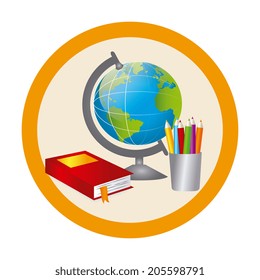 School  design over white background, vector illustration