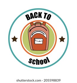 School  design over white background, vector illustration
