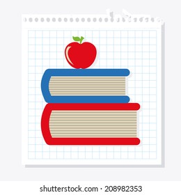 school design over white background vector illustration