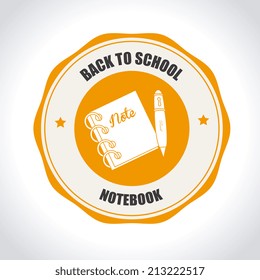 School design over white background, vector illustration