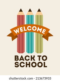school design over white background vector illustration