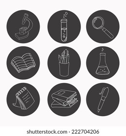 School design over white background, vector illustration