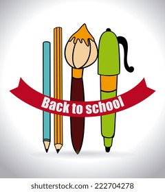 School design over white background, vector illustration