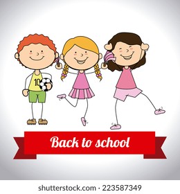 School design over white background, vector illustration 