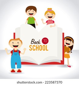 School design over white background, vector illustration 