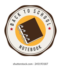 School design over white background, vector illustration.