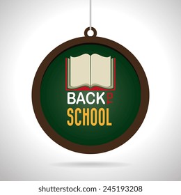 School design over white background, vector illustration.