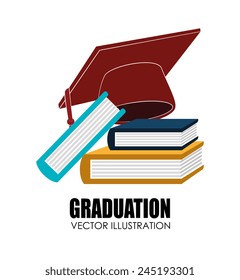 School design over white background, vector illustration.