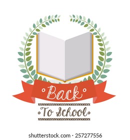 school design over white background vector illustration.