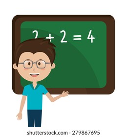 School design over white background, vector illustration.
