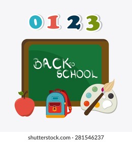 School design over white background, vector illustration.