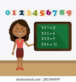 School design over white background, vector illustration.