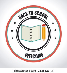 School design over white background,vector illustration