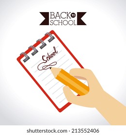 School design over white background,vector illustration