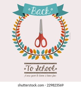 School design over white background,vector illustration