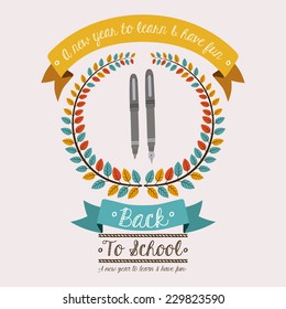 School design over white background,vector illustration