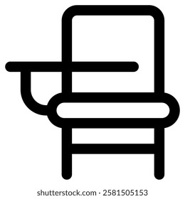 School Desk Icon for Education Learn Study