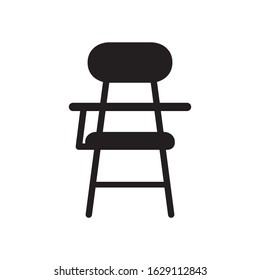 School desk icon in trendy flat style design. Vector graphic illustration. Suitable for website design, logo, app, and ui. EPS 10.