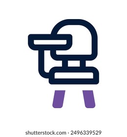 Schulschreibtischsymbol. Vektorsymbol mit zwei Tönen für Ihre Website, Ihr Handy, Ihre Präsentation und Ihr Logo-Design.