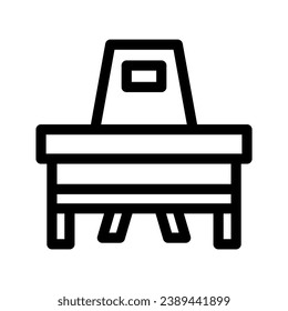Illustration zum Design des Schulschreibens, Vektorsymbol